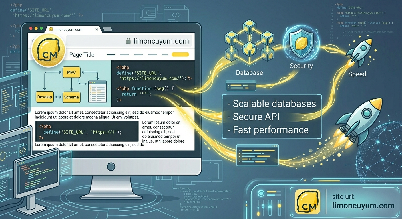 Modern PHP Geliştirme: 2026'da Ölçeklenebilir ve Güvenli Web Sistemleri Kurmak kapak görseli