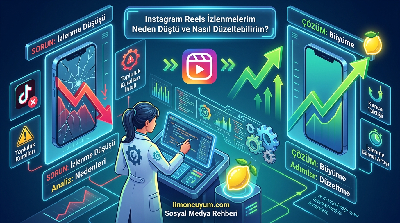 Instagram Reels İzlenmelerim Neden Düştü ve Nasıl Düzeltebilirim? kapak görseli