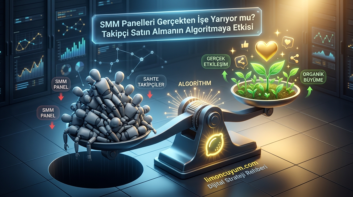 SMM Panelleri Gerçekten İşe Yarıyor mu? Takipçi Satın Almanın Algoritmaya Etkisi kapak görseli
