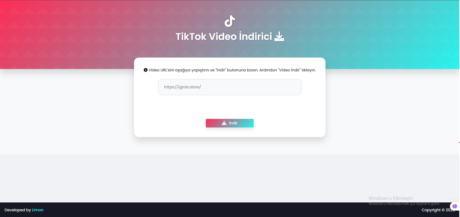 TikTok Video İndirme V1
