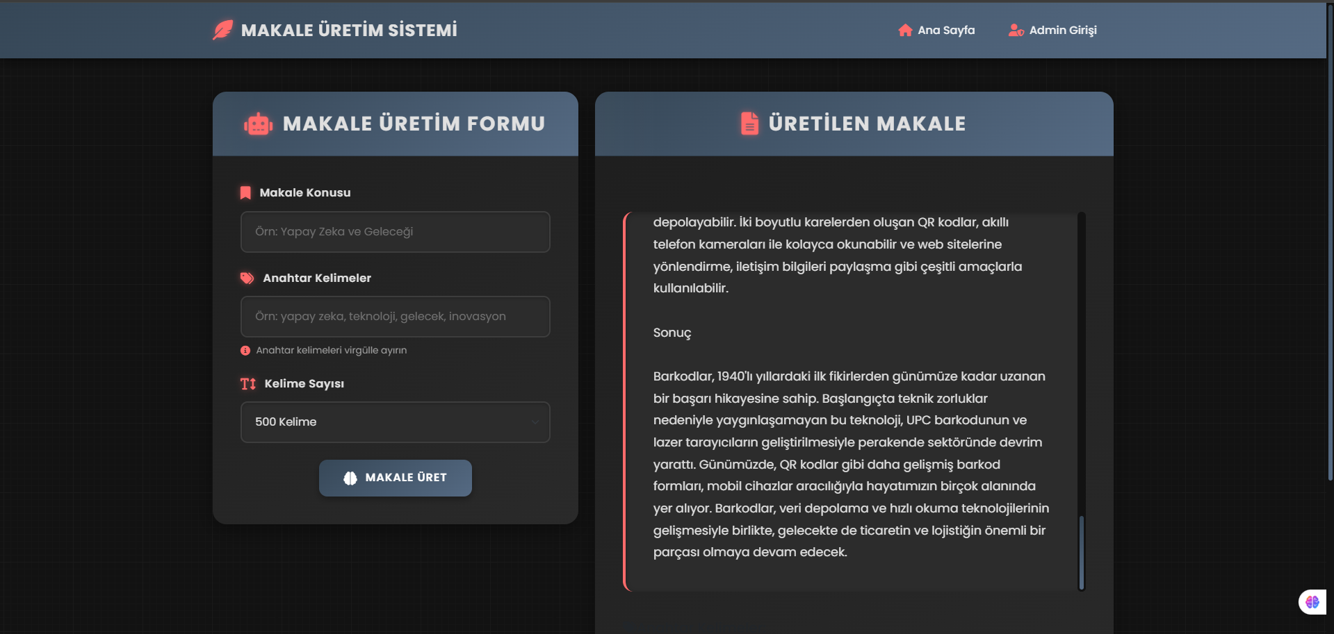 Gemini API ile Otomatik Makale Üretim Sistemi