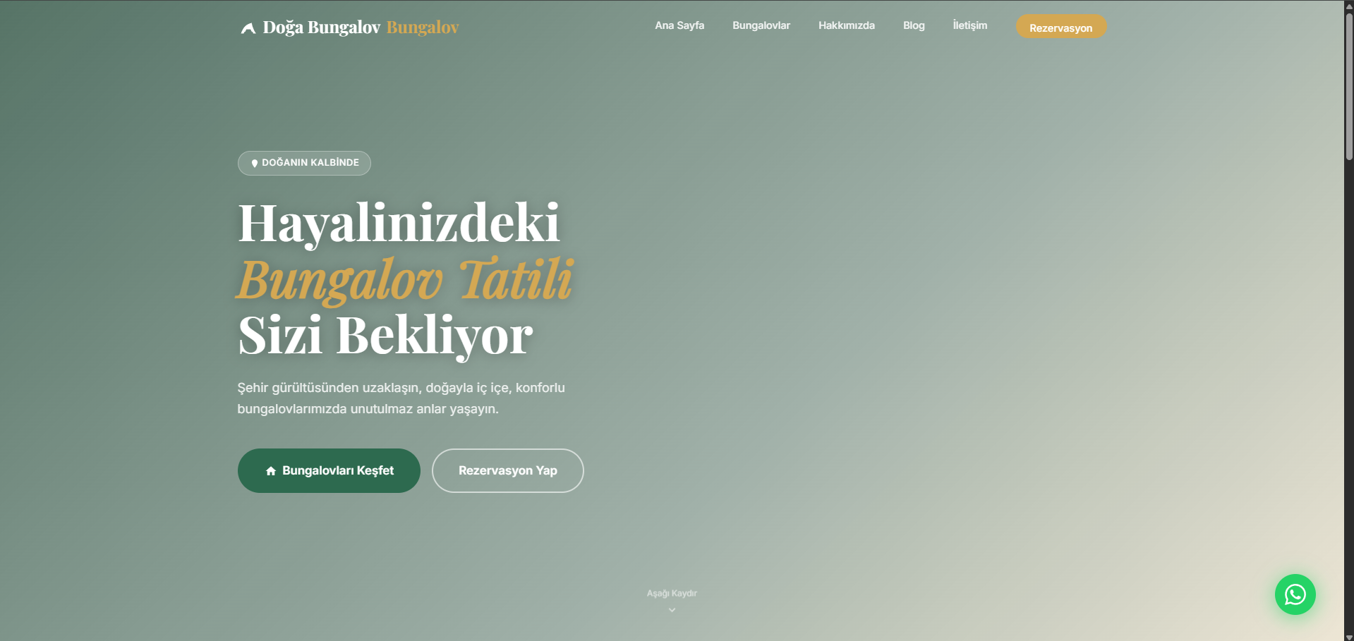 Gelişmiş PHP Bungalov Kiralama - proje ekran görüntüsü