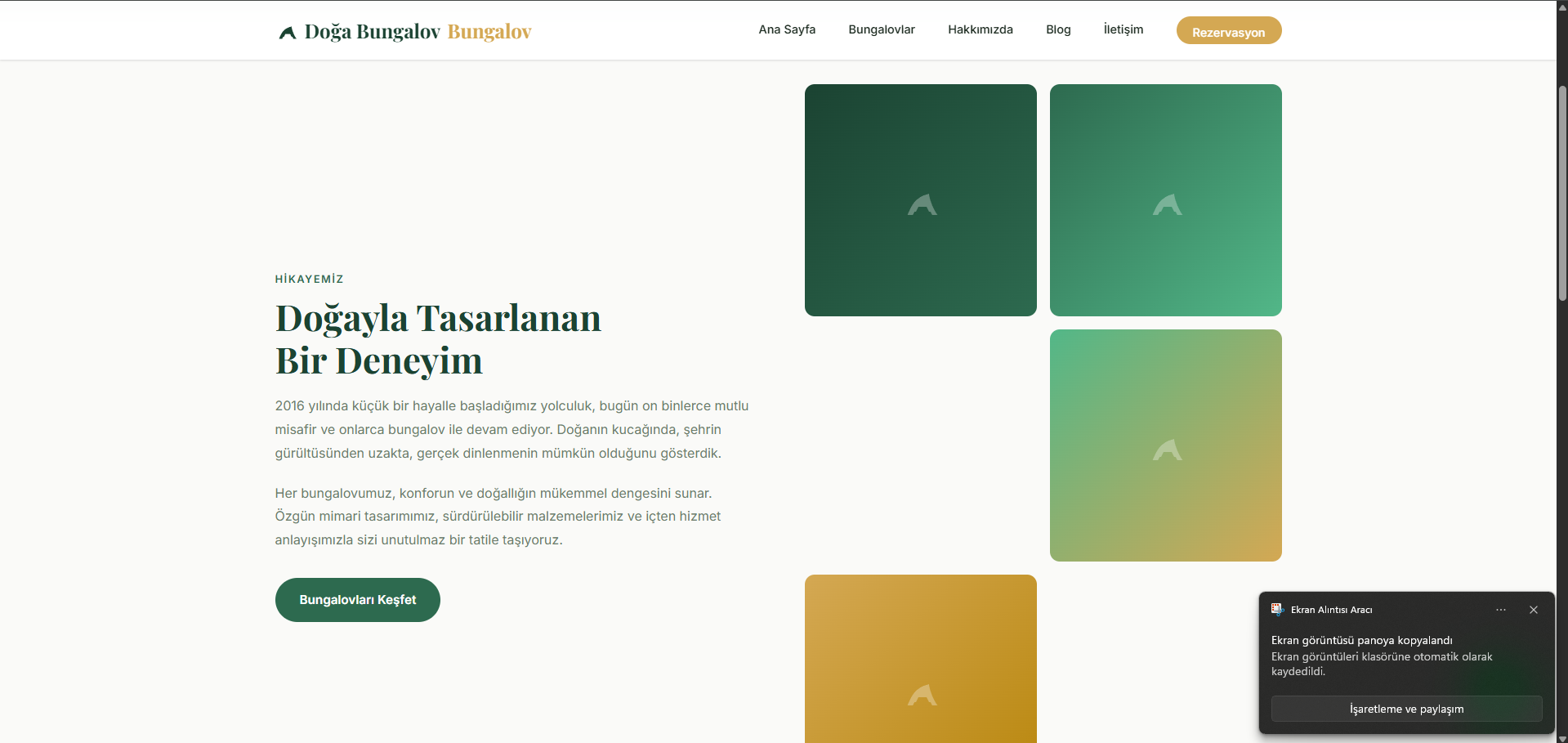 Gelişmiş PHP Bungalov Kiralama