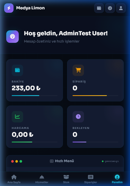 Limon Bahçesi — Yeni Nesil Sosyal Medya Paneli