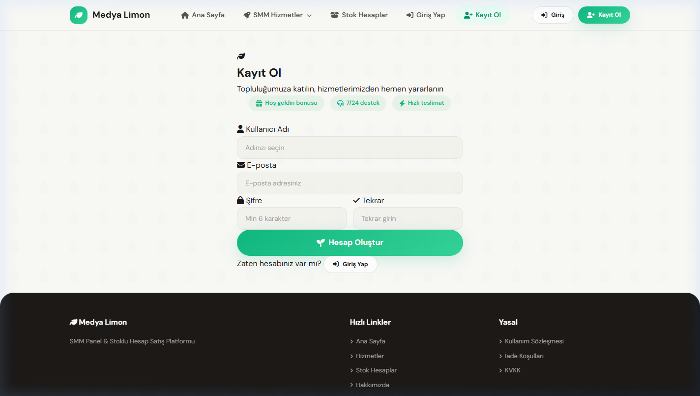 Limon Bahçesi — Yeni Nesil Sosyal Medya Paneli
