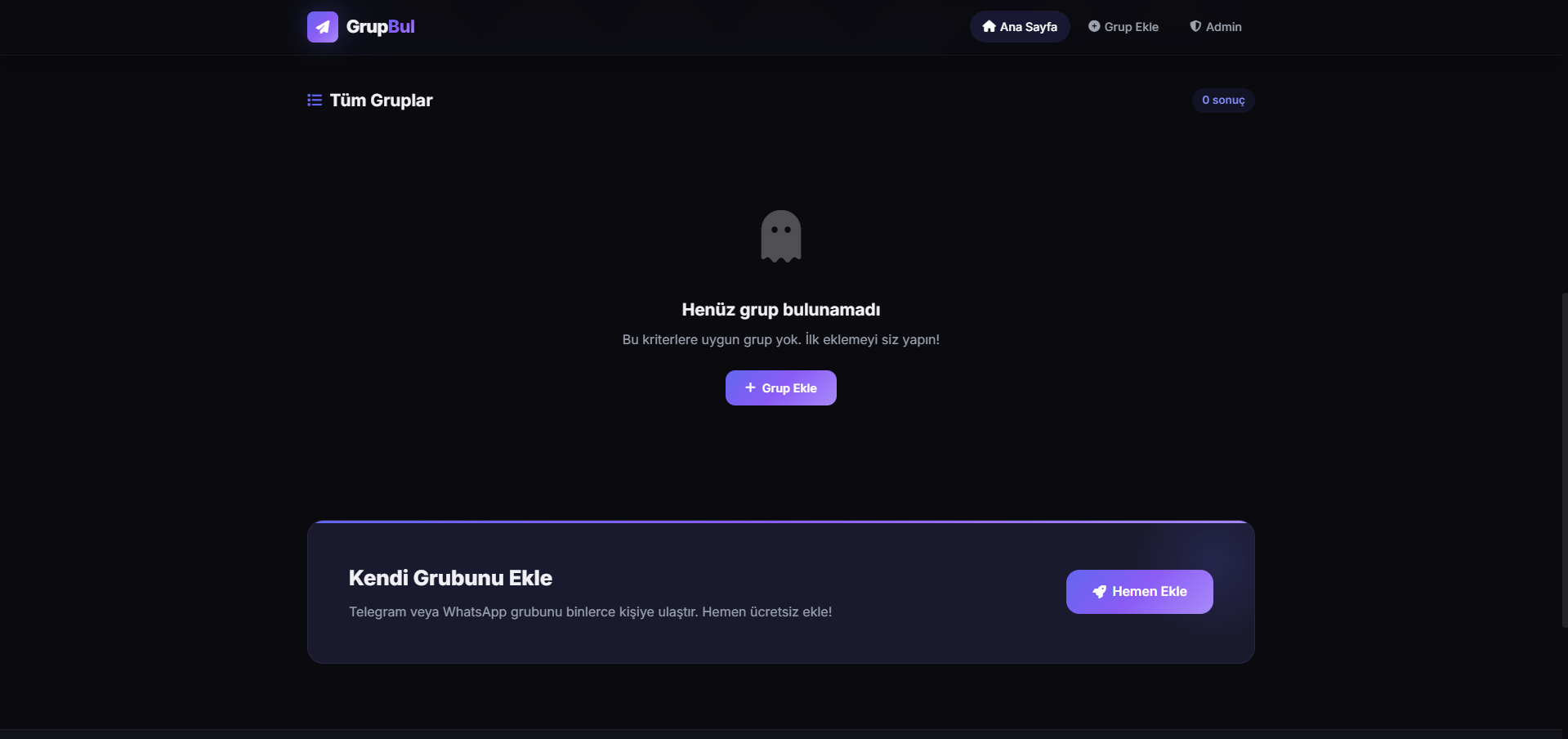 GrupBul: Yeni Nesil Telegram & WhatsApp Grup Keşif Platformu